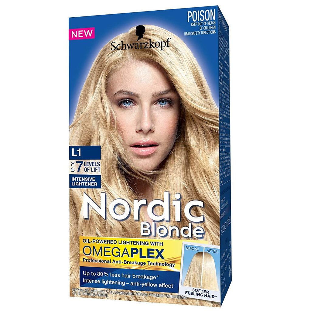 Schwarzkopf Nordic Blonde Hair Colour L1 Intensive Lightener up to 7 Levels  of Lift - Makeup Warehouse in Australia