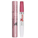 2pk SET Maybelline Superstay 2 Step Lipstick 105 Blush On + Sky High Mascara 01 Very Black