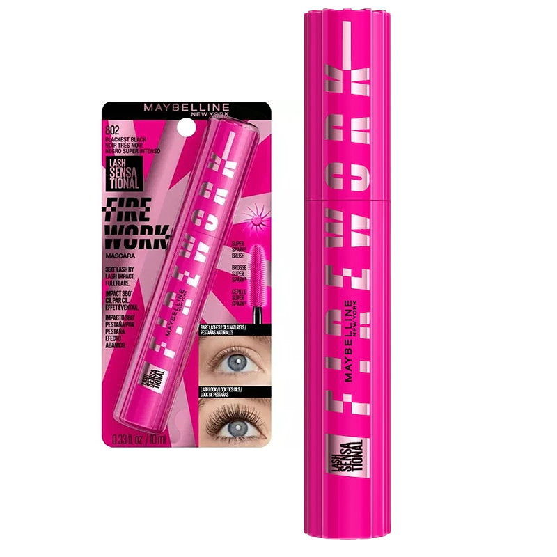 Maybelline Lash Sensational Firework Washable Mascara - Blackest Black (carded)