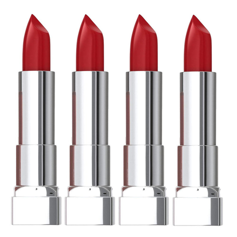 4x Maybelline Color Sensational Cream Lipstick 311 Crimson Race 4.2g