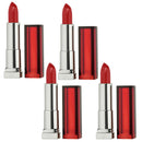 4x Maybelline Color Sensational Lipcolour Lipstick 630 Red Revolution