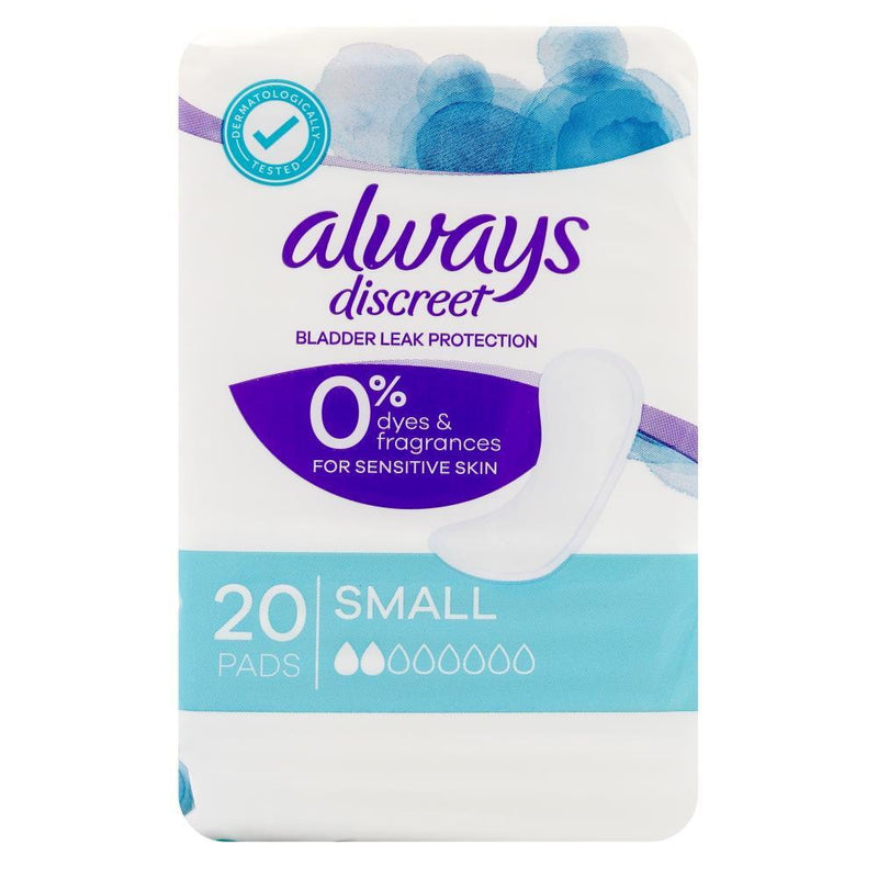 Always Small Discreet Bladder Leak Protection 20 per pack