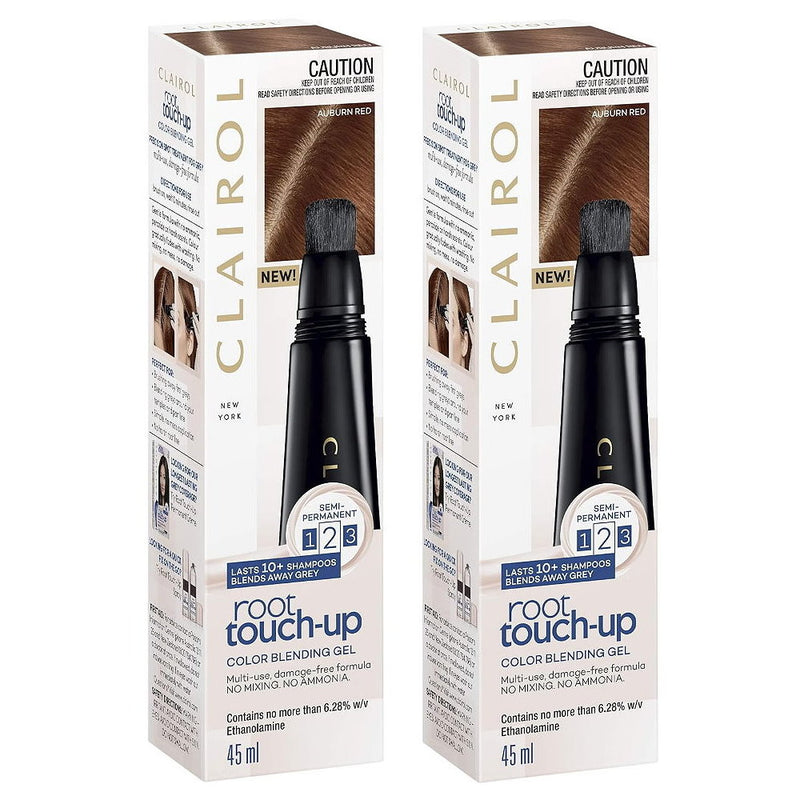 2x Clairol Root Touch-up Semi Permanent Color Blending Gel 45ml Auburn Red