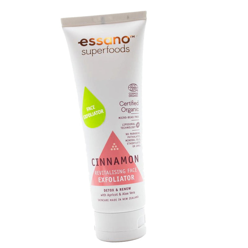 Essano Superfoods Certified Organic Cinnamon Revitalising Face Exfoliator 100ml