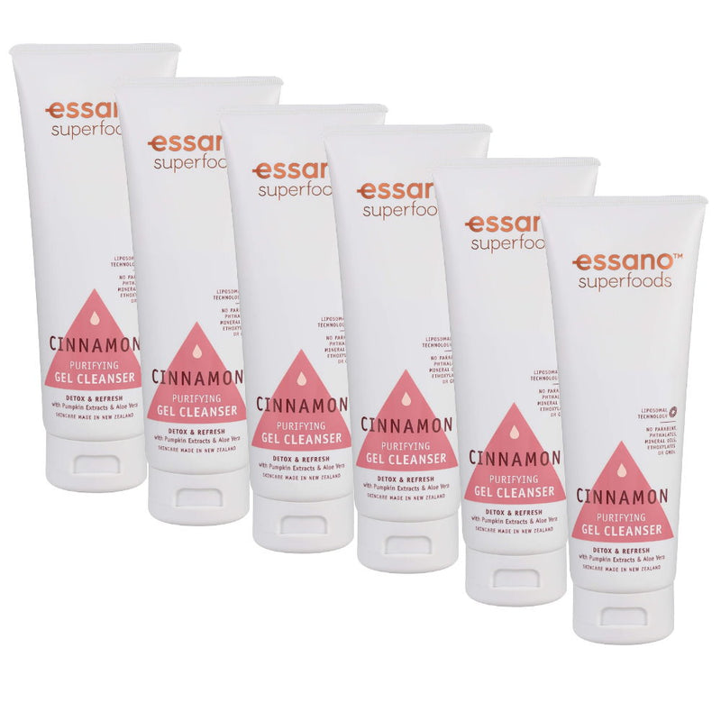 6x Essano Superfoods Cinnamon Purifying Gel Cleanser 100ml