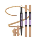 3 x Maybelline Express Brow Satin Duo 2 in 1 Pencil + Powder Eyebrows Light Blonde