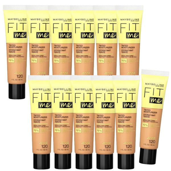 12x Maybelline Fit Me Tinted Moisturizer with Aloe 30ml 120 (carded)