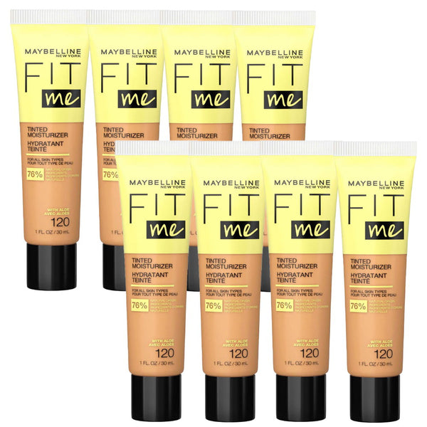 8x Maybelline Fit Me Tinted Moisturizer with Aloe 30ml 120