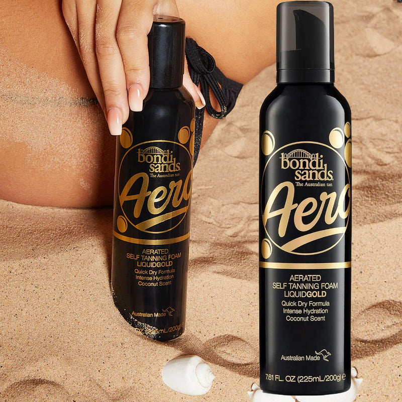 Bondi Sands Aero Self Tanning Foam Liquid Gold 225mL - Makeup Warehouse Australia