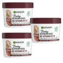 3x Garnier Body Superfood Cocoa & Ceramide Body Cream 380ml