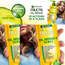 6x Garnier Fructis Nutri Repair 3 10-in-1 Leave-In Treatment Cream For Dry Hair 400ml