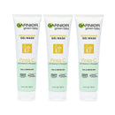 3x Garnier Green Labs Pinea-C Brightening Gel Wash Cleanser 130ml