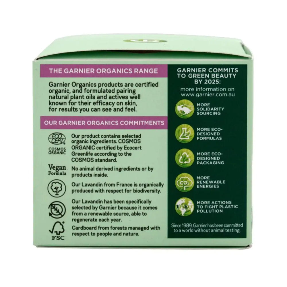 Buy Online Garnier Organics Lavandin Youth Plumping Day Cream ...