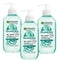 3x Garnier Skin Active Hyaluronic Aloe Gel Cleanser 200ml