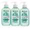 3x Garnier Skin Active Hyaluronic Aloe Gel Cleanser 200ml