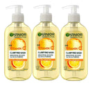 3x Garnier Skin Active Vitamin C Brightening Gel Cleanser 200ml