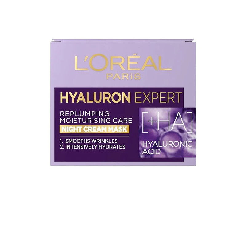 3x L'Oreal Hyaluron Expert Replumping Moisturising Night Cream Mask spf20 50ml