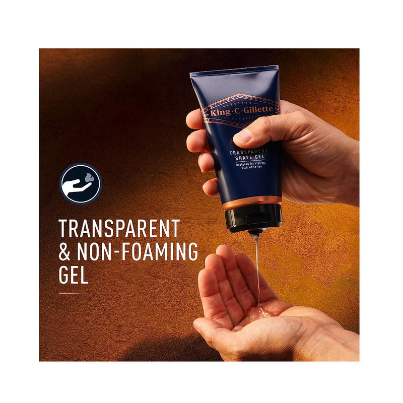 King C Gillette Transparent Shave Gel Men's 150ml