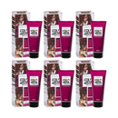 6x LOreal Colorista Washout Hair Colour - Burgundy Pastel Hair 80mL