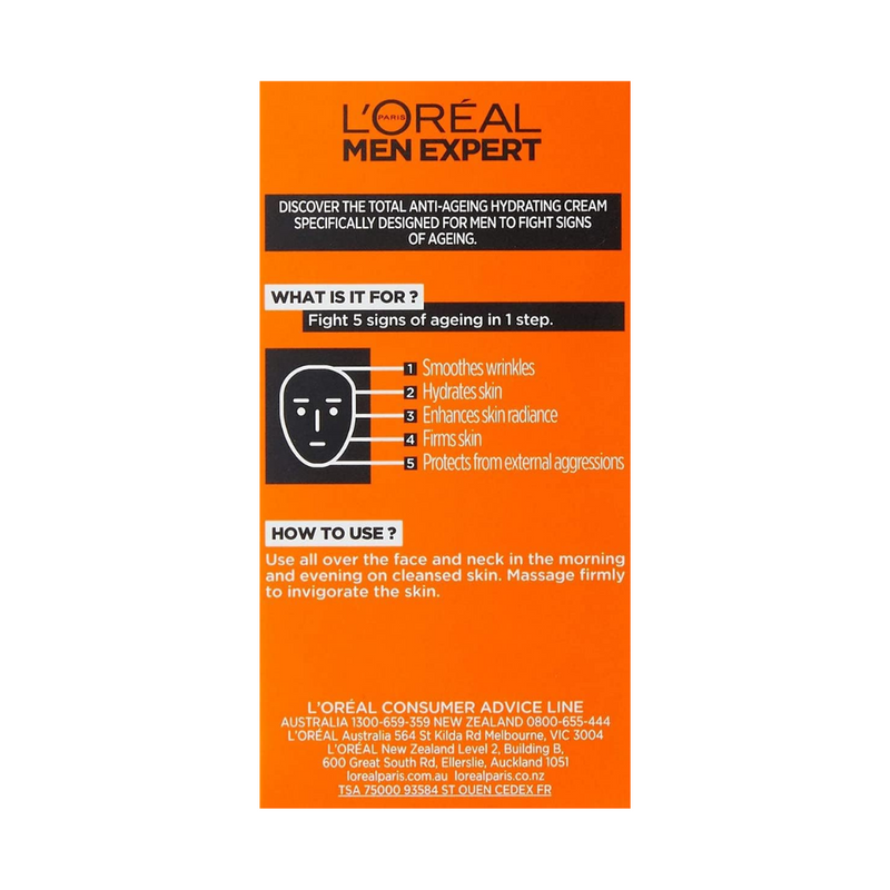 12x LOreal Men Expert Vita Lift 5 Actions with French Vine Extract 50mL