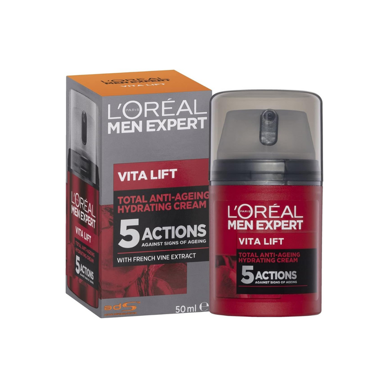 12x LOreal Men Expert Vita Lift 5 Actions with French Vine Extract 50mL