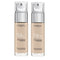 2x L'Oreal Paris True Match Super Blendable Liquid Foundation 30ml 1C Rose Ivory