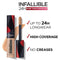 3x L'Oreal Paris Infallible 24H Full Coverage More Than Concealer 11ml 326 Vanilla