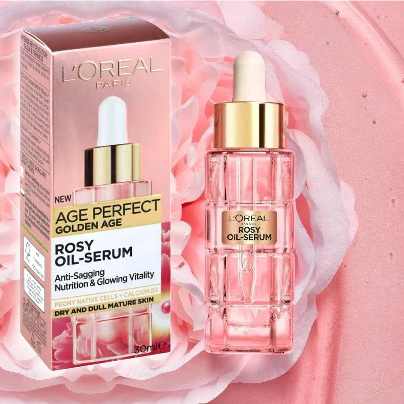 6x L'Oreal Paris Age Perfect Golden Age Rosy Oil-Serum 30mL