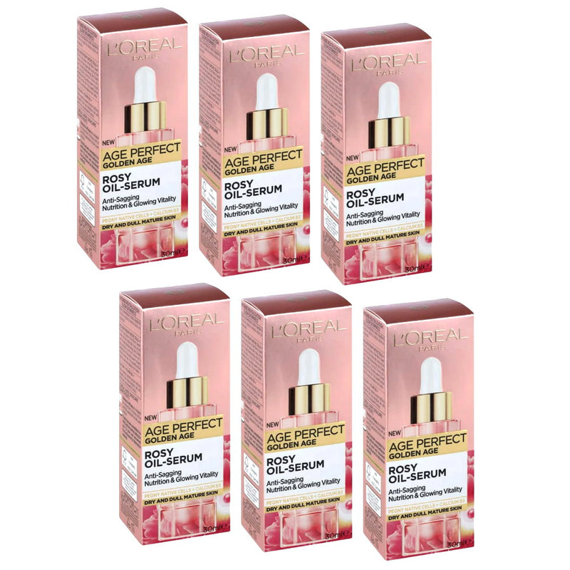 6pk L'Oreal Paris Age Perfect Golden Age Rosy Oil-Serum - Loreal makeup is the go-to brand