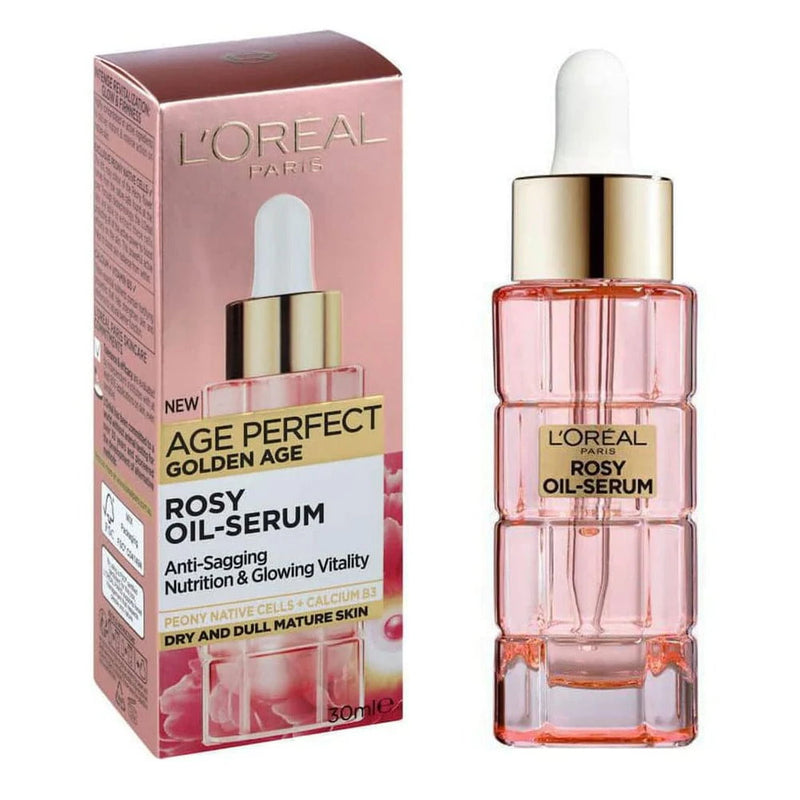 2pk L'Oreal Revitalift Laser Pure Retinol Night Serum plus Age Perfect Golden Age Rosy Oil