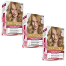 3x L'Oreal Paris Excellence Crème Permanent Hair Colour 8.3 Golden Blonde