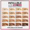 6x L'Oreal Paris Infallible 24 Hour Freshwear Foundation In A Powder 140 Golden Beige