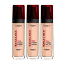 3x L'Oreal Paris Infallible 32H Fresh Wear Foundation SPF 25 30ml 145 Cool Undertone