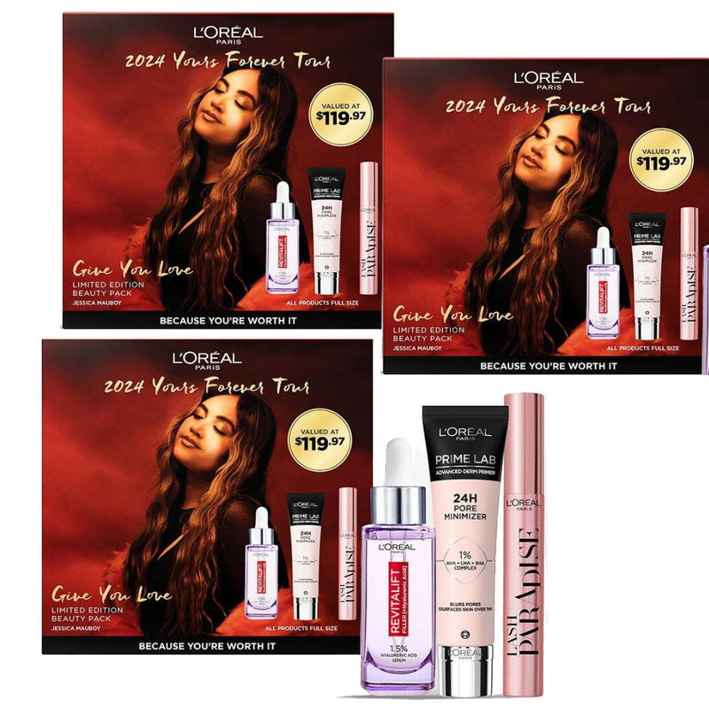 3x L'Oreal Paris Jessica Mauboy Give You Love Gift Pack