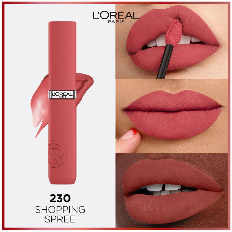 L'Oreal Paris Le Matte Resistance Liquid Lipstick 5ml 230 Shopping Spree