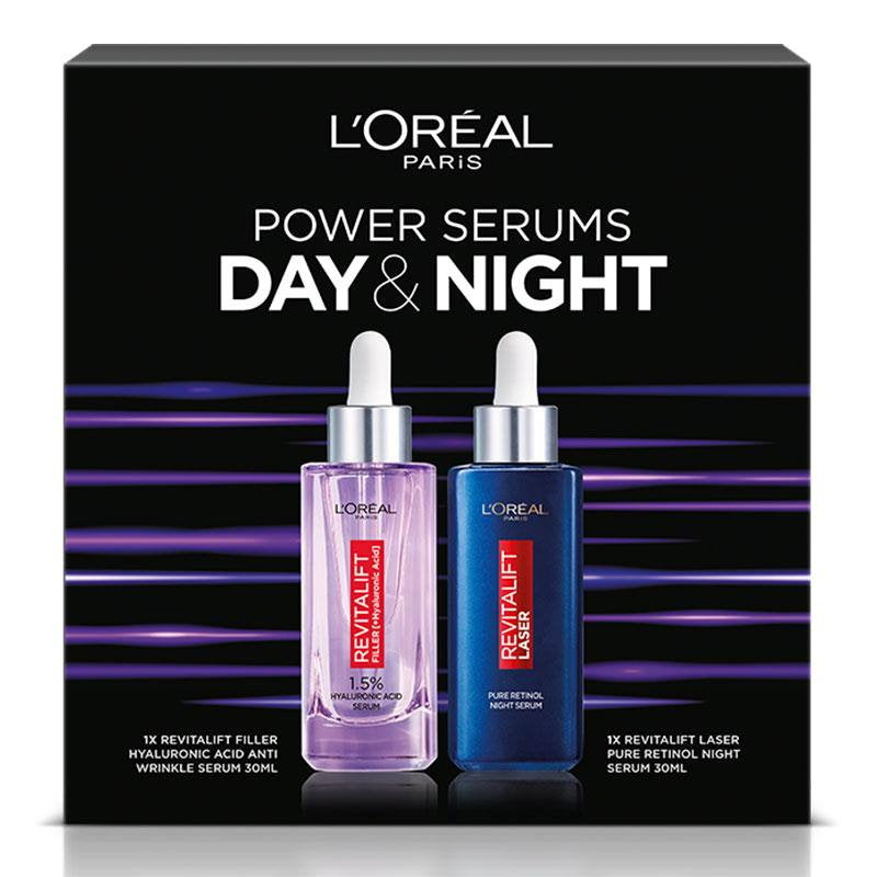 3x L'Oreal Paris Power Serums Revitalift Filler and Laser Day and Night Gift Set