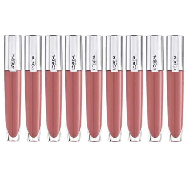 9x L'Oreal Paris Rouge Signature Plump Lip Gloss 7ml 404 I Assert