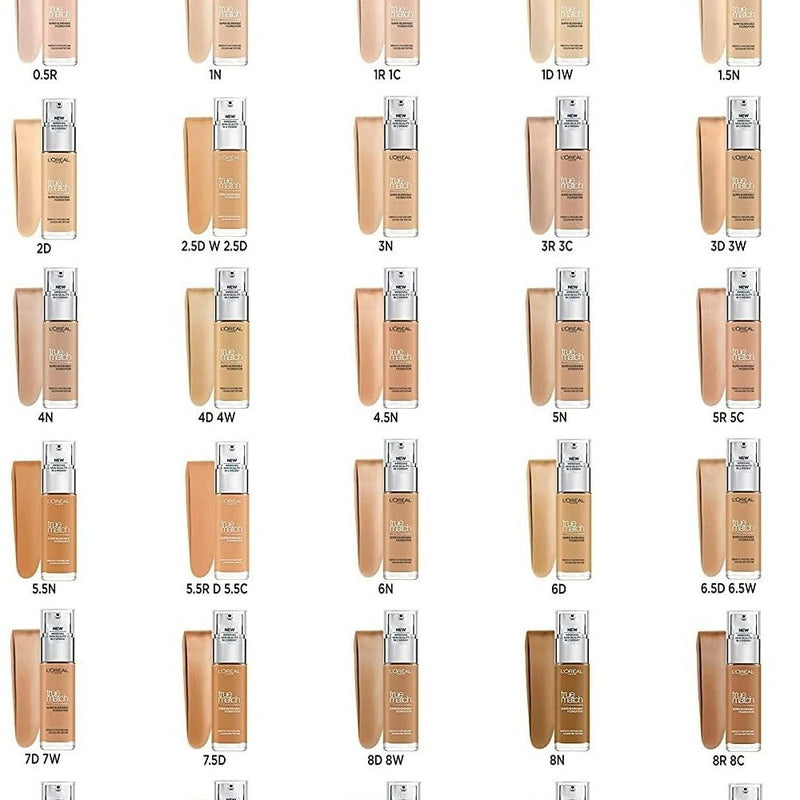 6x L'Oreal Paris True Match Super Blendable Liquid Foundation 30ml 5N Sand