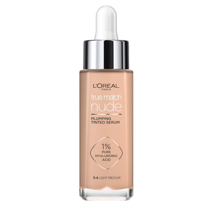 L'Oreal Paris True Match Nude Plumping Tinted Serum 30ml 3-4 Light Medum