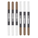 6x Maybelline Brow Natural Duo 2 in 1 Pencil and Powder Brown 0.15g