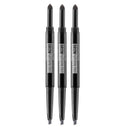 3x Maybelline Brow Natural Duo 2 in 1 Pencil and Powder Grey 0.15g