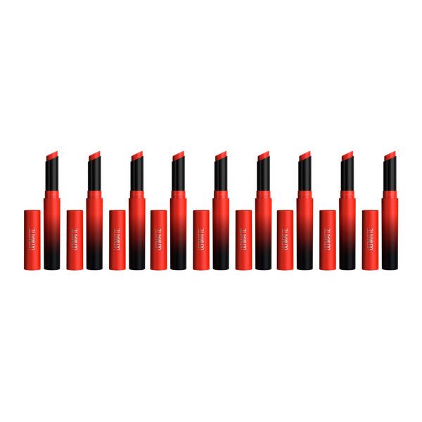 9x Maybelline Color Sensational Ultimatte Matte Slim Lipstick 299 More Scarlet