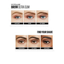 4x Maybelline Express Brow Ultra Slim Eyebrow Pencil 90mg Soft Brown