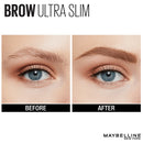 4x Maybelline Express Brow Ultra Slim Eyebrow Pencil 90mg Deep Brown