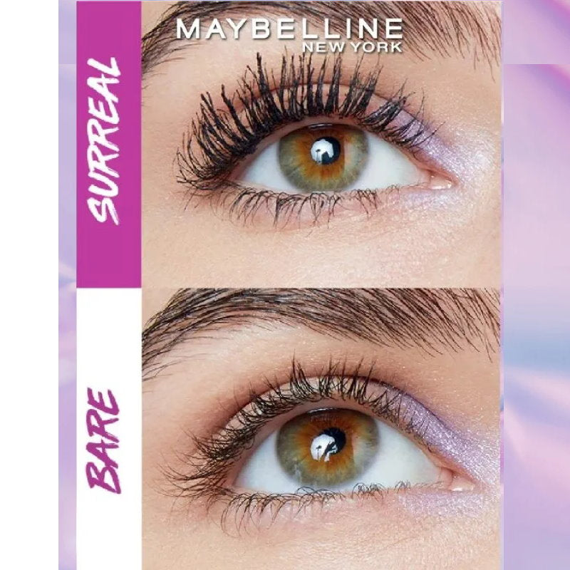 3x Maybelline The Falsies Surreal Extensions Washable Mascara 10ml 01 Very Black