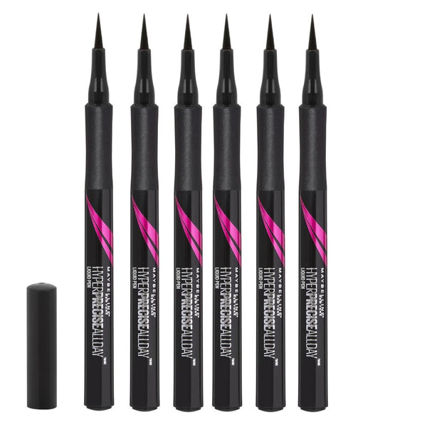 6x Maybelline Hyper Precise All Day Liquid Eyeliner 700 Black