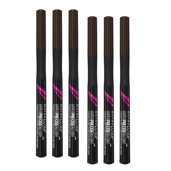 6x Maybelline Hyper Precise All Day Liquid Eyeliner 710 Forest Brown