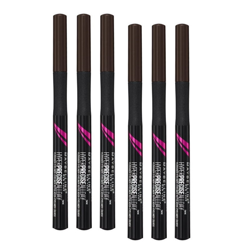 6x Maybelline Hyper Precise All Day Liquid Eyeliner 710 Forest Brown