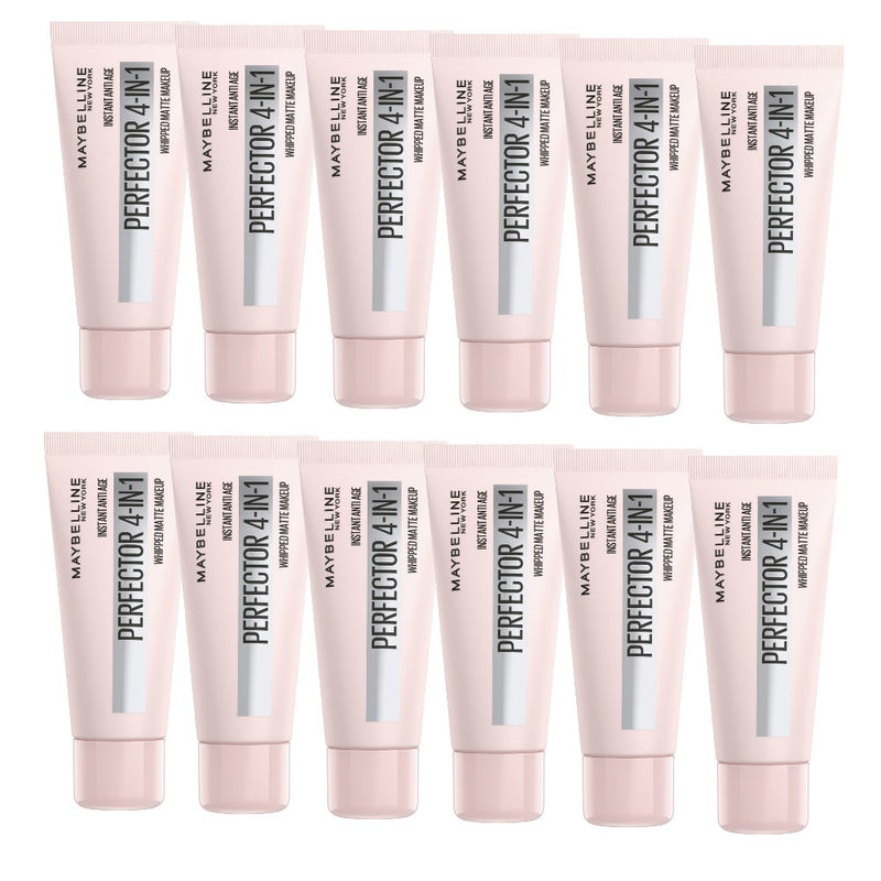 12x Maybelline Instant Age Rewind Instant Perfector 4 In 1 Matte Makeup 30ml Fair Light