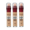 3x Maybelline Instant Anti Age Eraser Multi Use Concealer 6.8ml 02 Nude